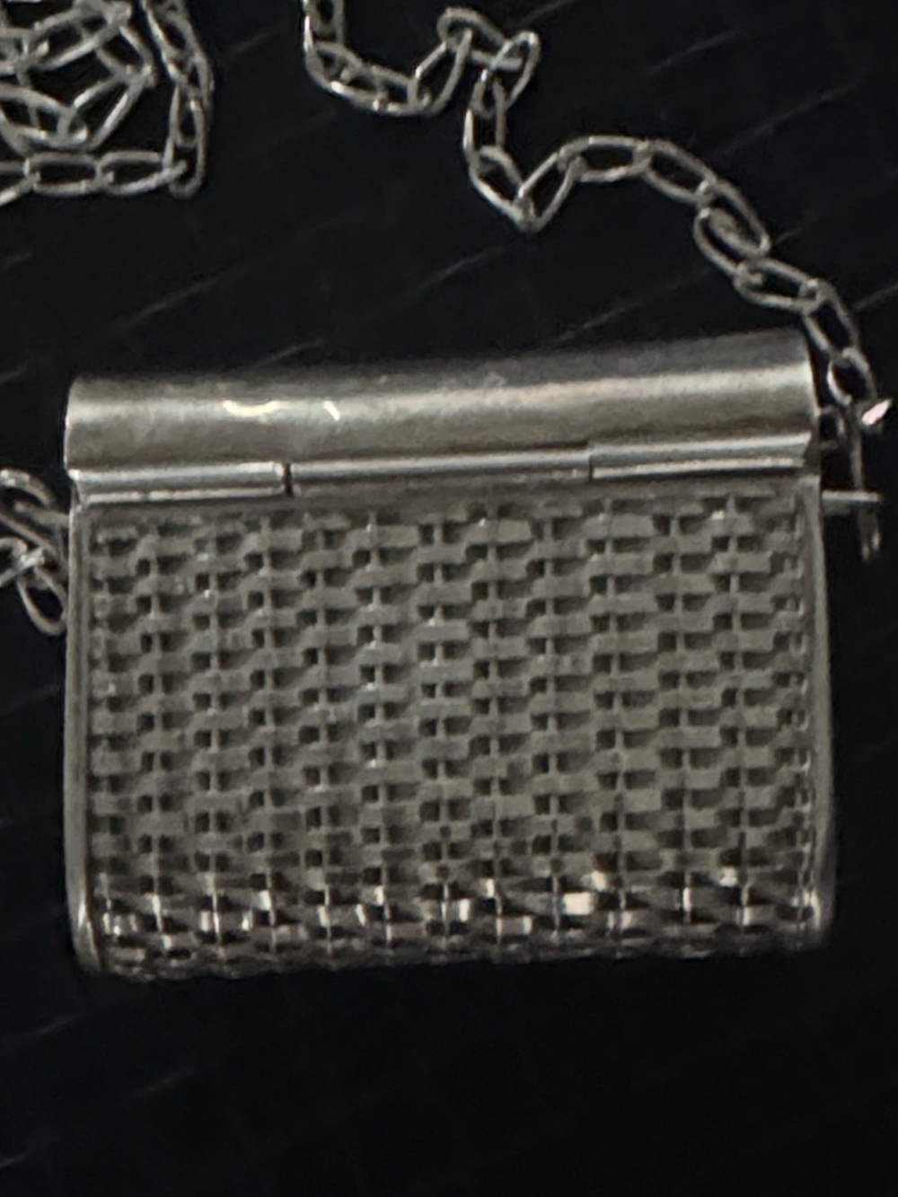 Rare Authentic 925 sterling silver vintage mini handbag purse - Picture 5 of 12